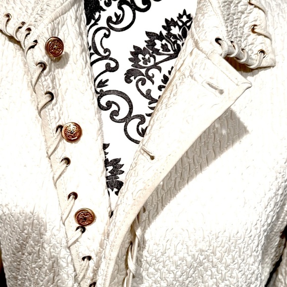 CHEBY Vintage Sporty Cream Woman’s Blazer Size 16 EU 46 Made in Italy - Picture 5 of 11